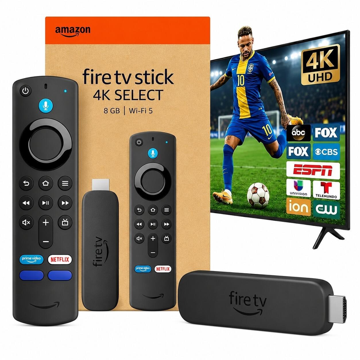 Amazon Fire TV Stick 4K Select - Transforme sua TV em Smart com Controle Alexa