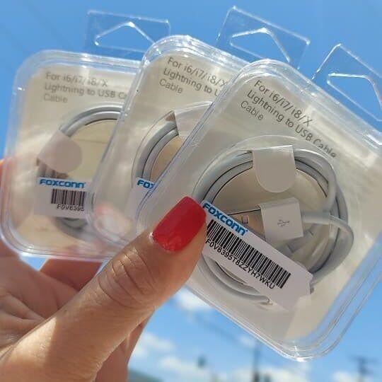 Cabo USB 2.0 Lightning Foxconn 1m para iPhone, iPad e iPod