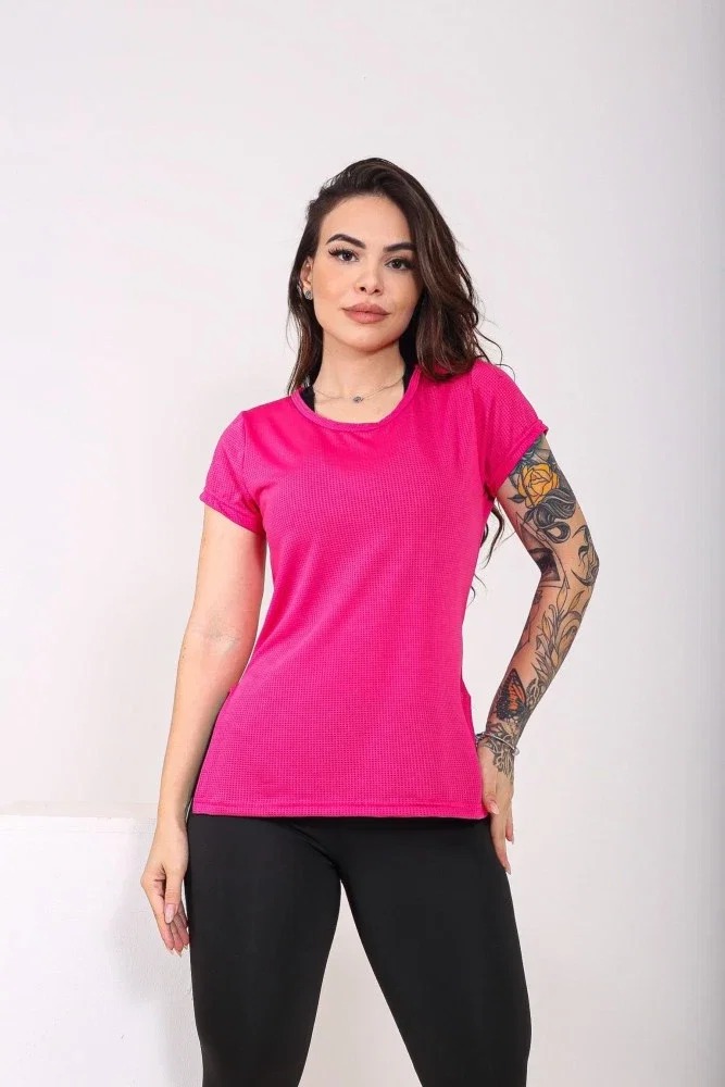 Blusa Dray com Manga - Malha Dry Poliéster Confortável e Prática
