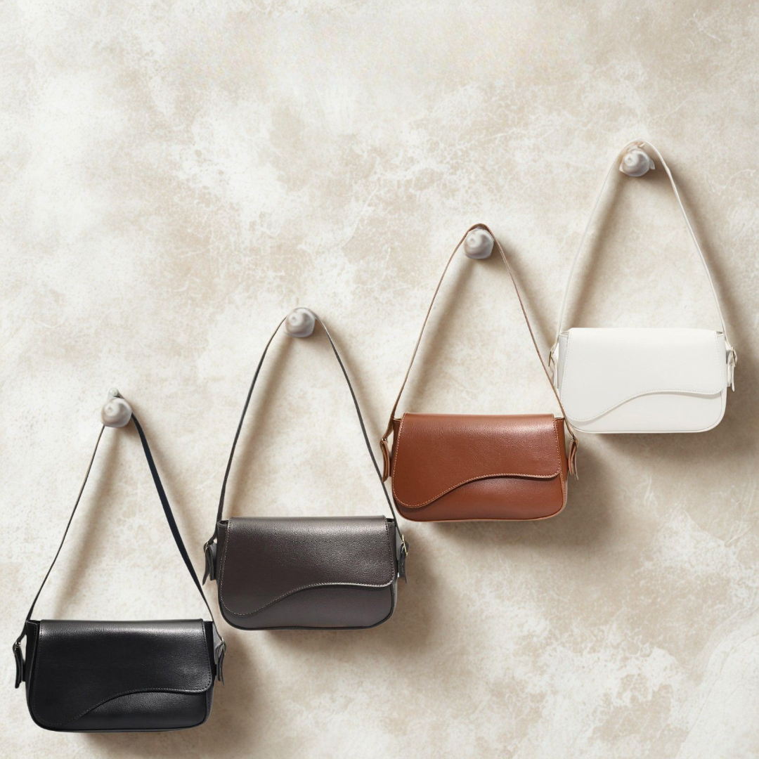 Bolsa Feminina Baguete de Ombro Alça Ajustável Casual Elegante Compacta Fecho Magnético KS Emporium